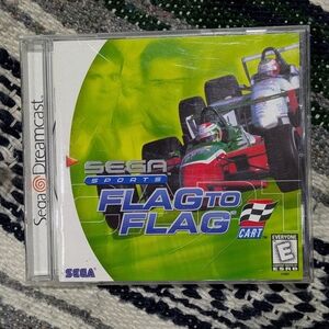 Sega Sports FLAG TO FLAG Cart 🔥 SEGA DREAMCAST Game 👉 Complete In Box | VG